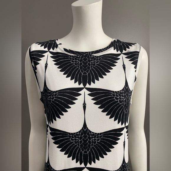 Trina Turk Black and White Sleeveless Sheath Mini Dress Size S - Picture 4 of 10